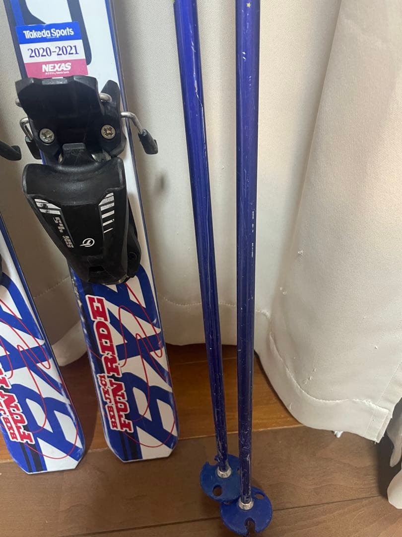 子供用　スキー板118㎝ ブーツ 22センチ ストック3点セット