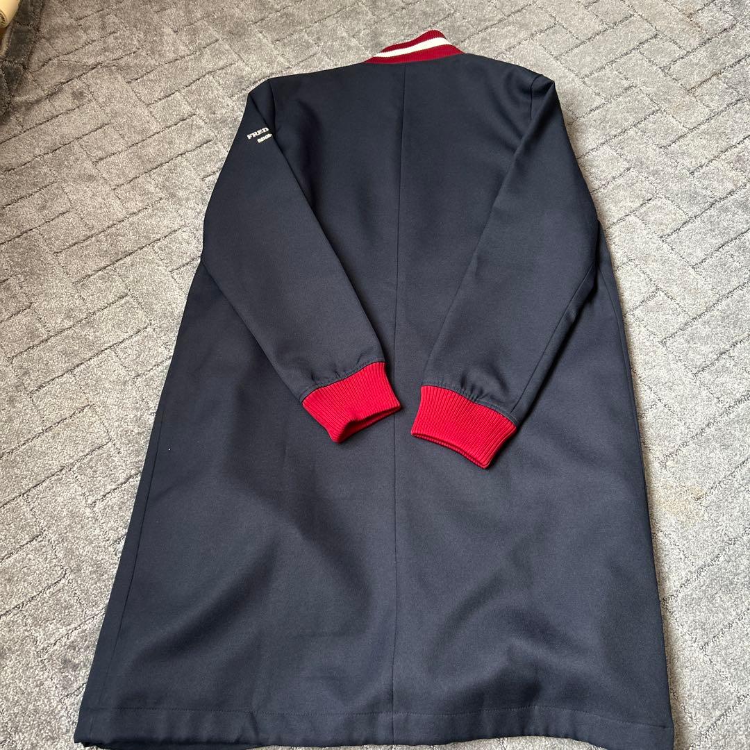 Fred Perry レディースロングコート ネイビー/レッド 新品タグ付き
