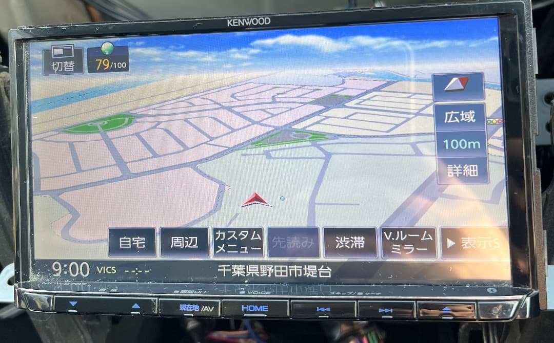 ケンウッド MDV-S707 ナビ フルセグ。地図データ2019年版