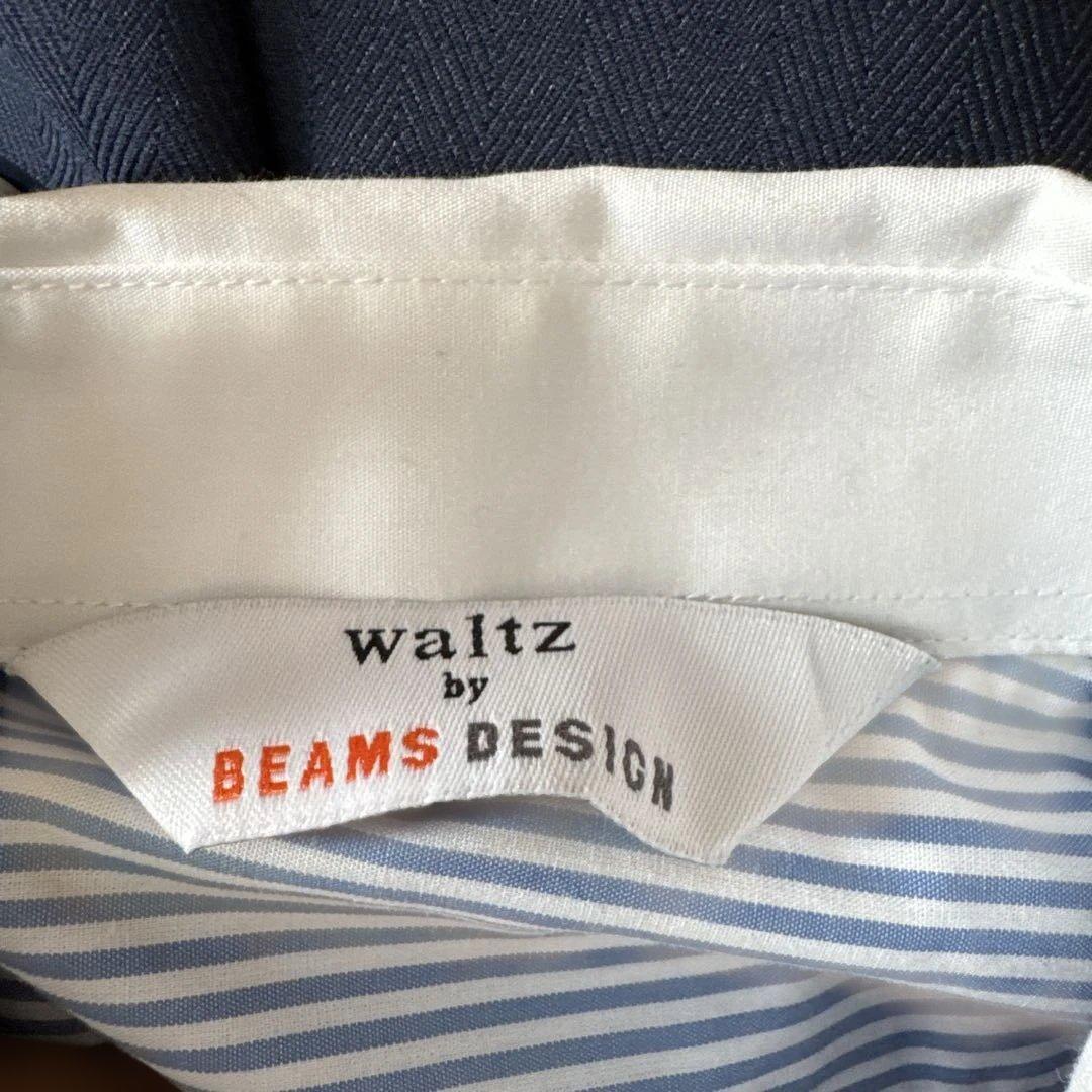【美品】waltz by BEAMS ネイビースーツ、シャツネクタイ4点セット