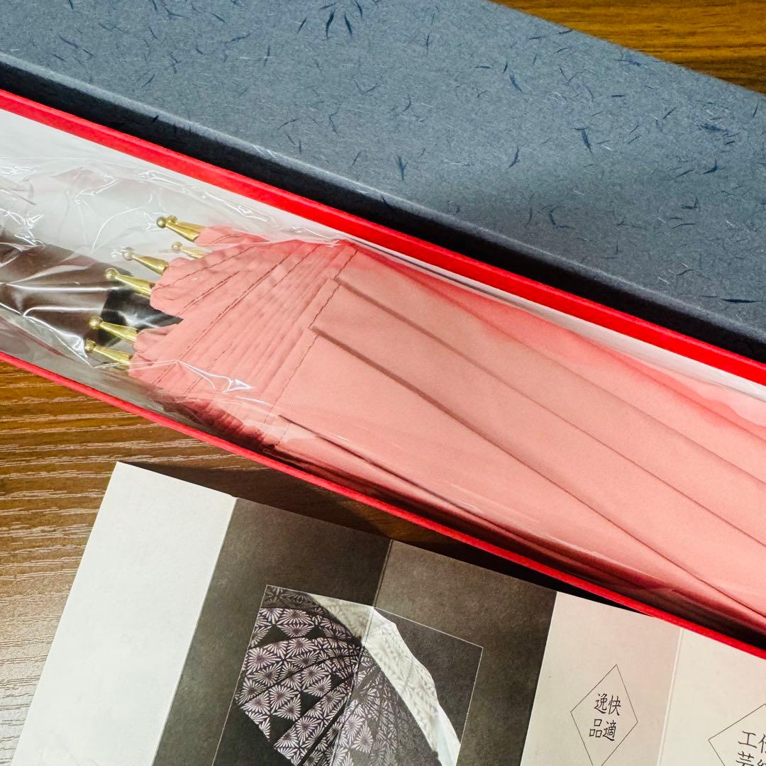 新品未使用　福井洋傘　ヌレンザ　雨傘長傘　超撥水　濡れない傘　受注生産品 ピンク
