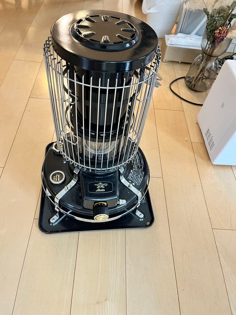 よ*ぺ様 Aladdin ストーブ BF3912 ブラック ストーブガード付き