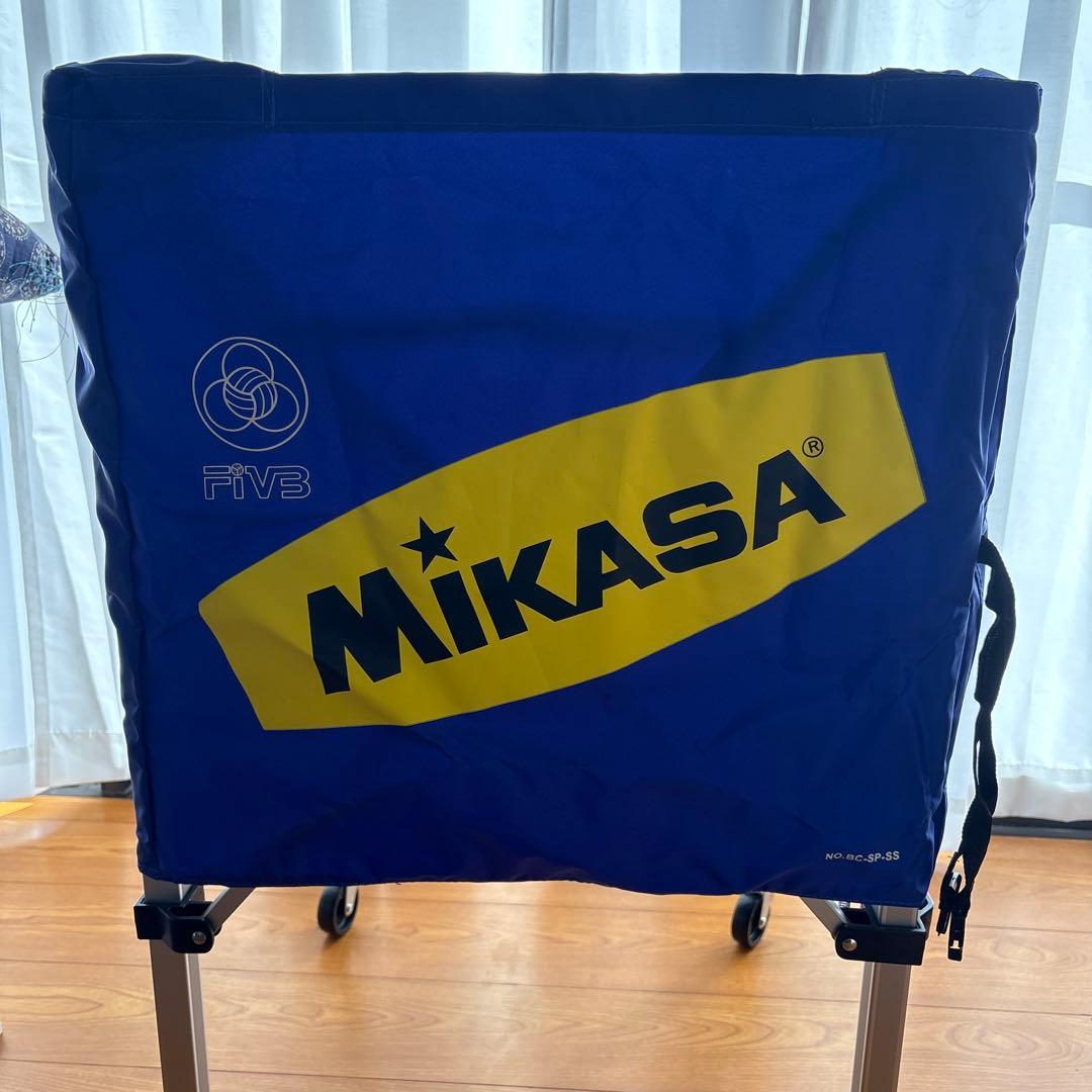 ミカサ　ボールカゴ　MIKASA折り畳み式キャスター付 ボールカゴと収納バック