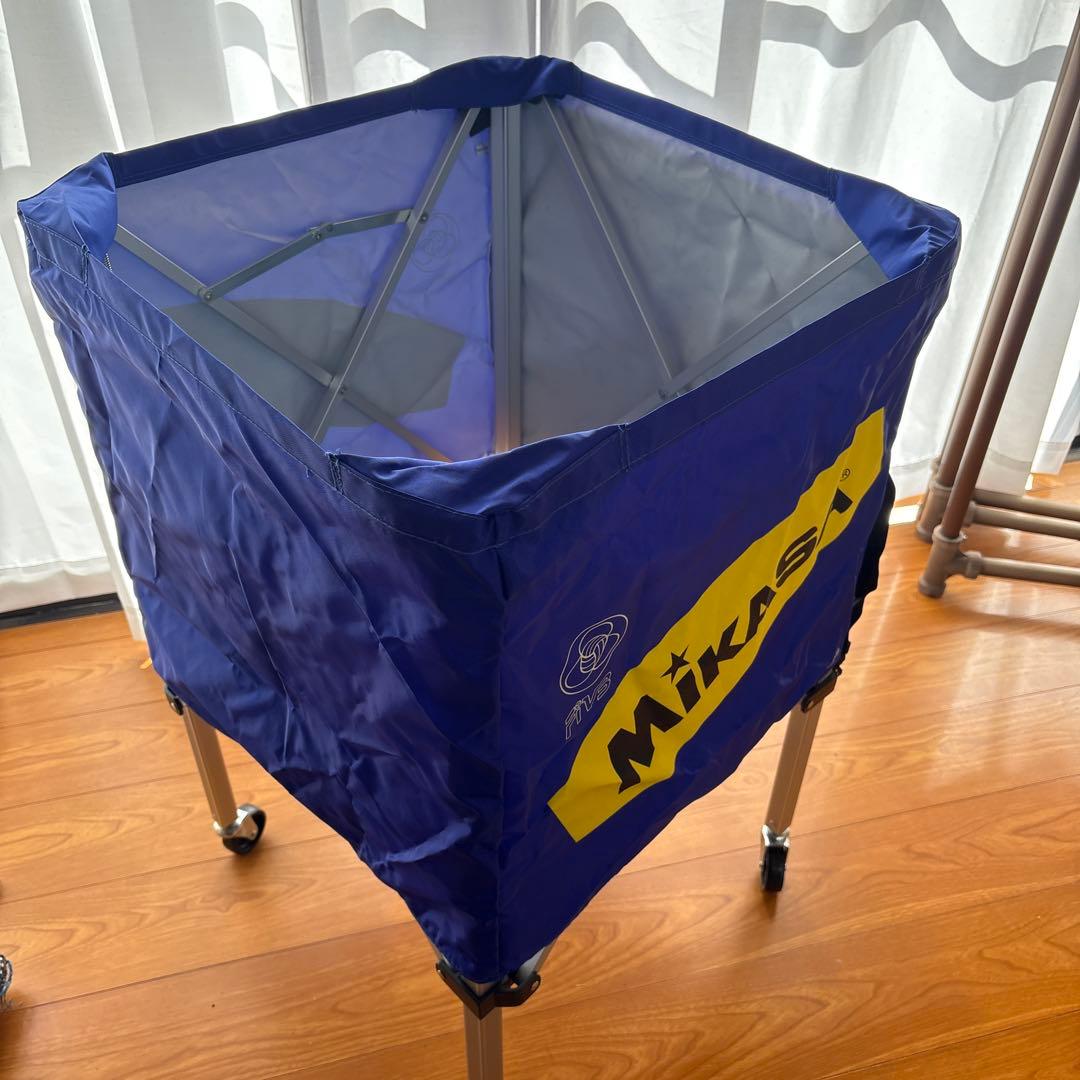 ミカサ　ボールカゴ　MIKASA折り畳み式キャスター付 ボールカゴと収納バック