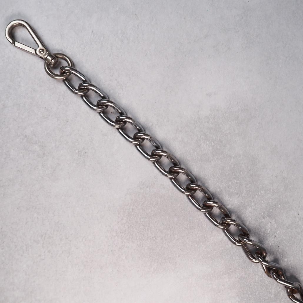 HTC フラワースタッズ ウォレットチェーン 茶芯 ヴィンテージ レザー 本革