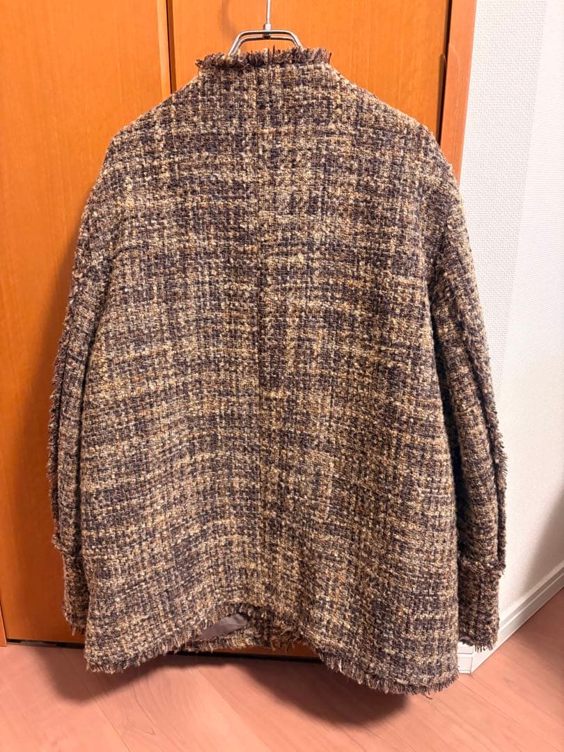 CLANE⭐︎ノーカラーツイードジャケット/タグなし⭐︎ほぼ新品クラネ