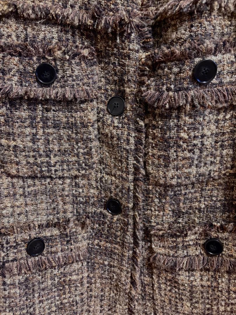 CLANE⭐︎ノーカラーツイードジャケット/タグなし⭐︎ほぼ新品クラネ