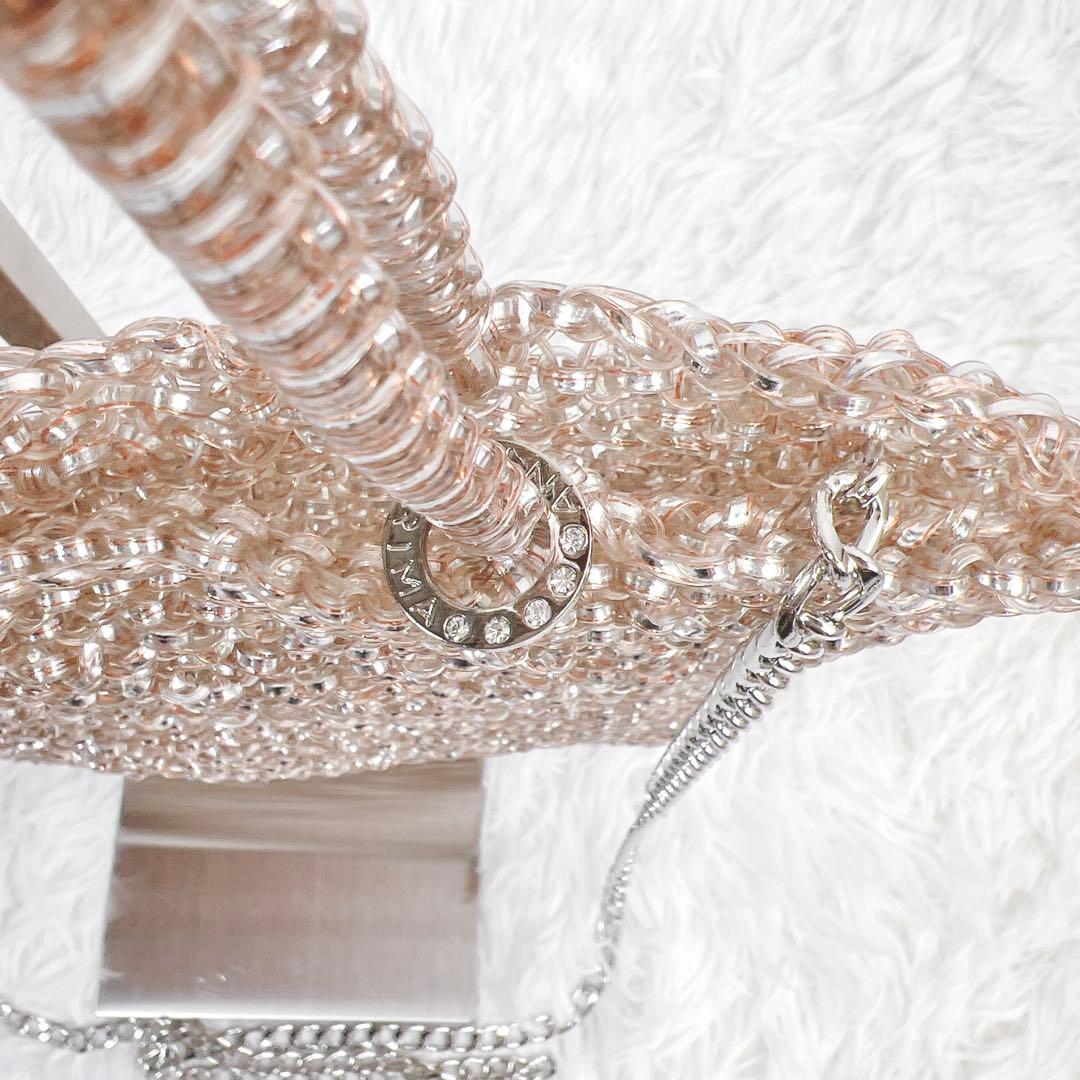 希少✨アンテプリマ スタンダード スクエア ローズシルバー ピンク チェーン付