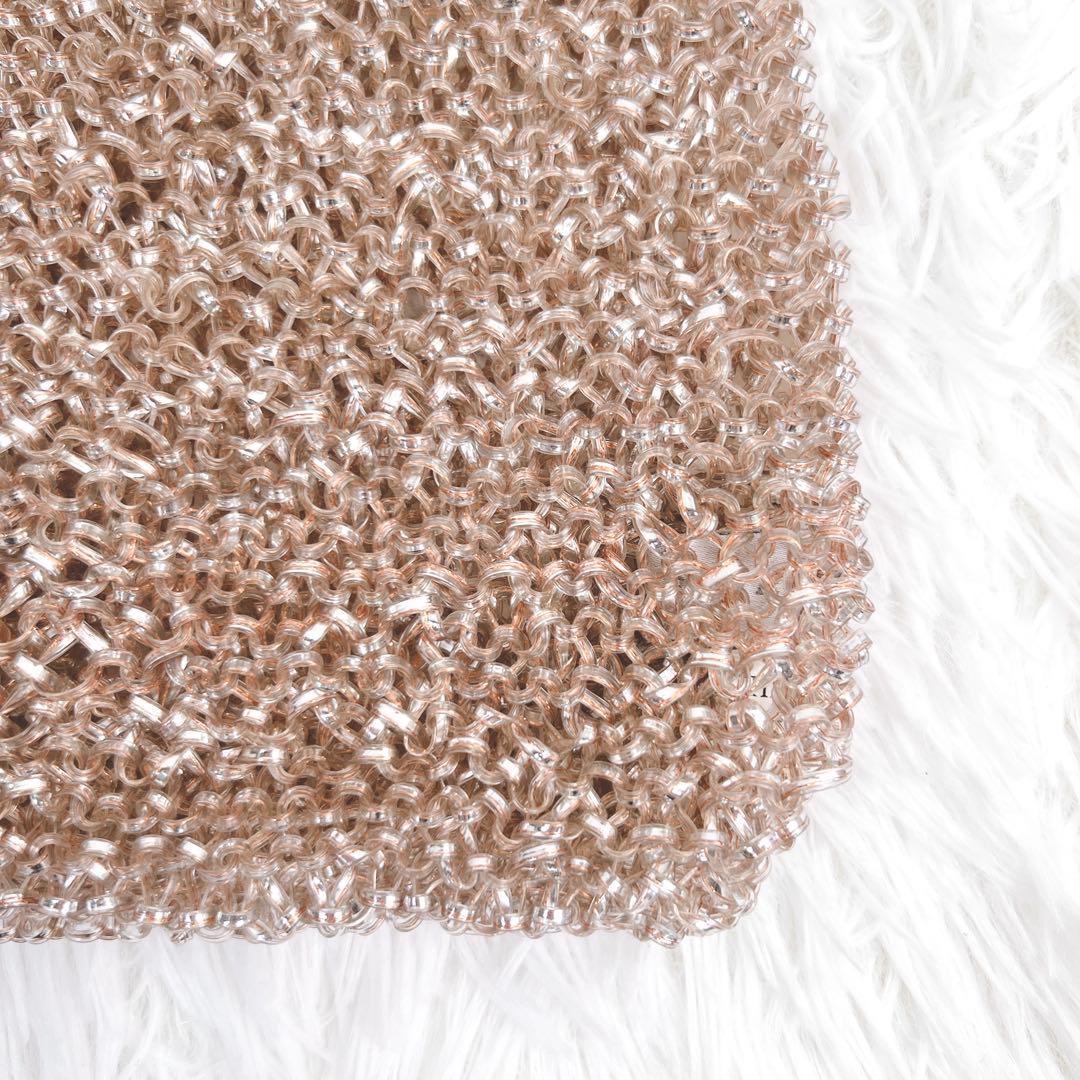 希少✨アンテプリマ スタンダード スクエア ローズシルバー ピンク チェーン付