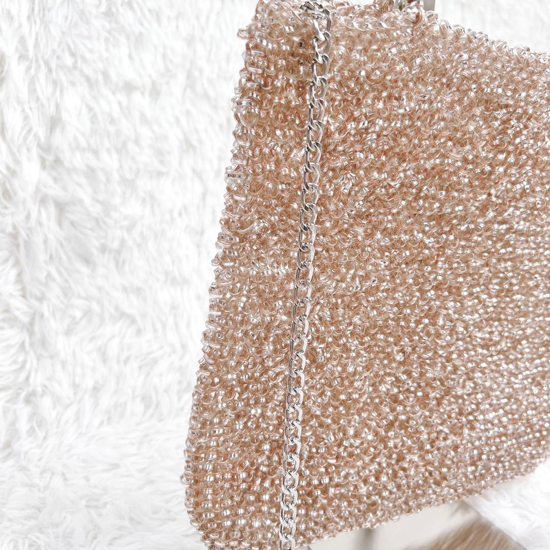 希少✨アンテプリマ スタンダード スクエア ローズシルバー ピンク チェーン付