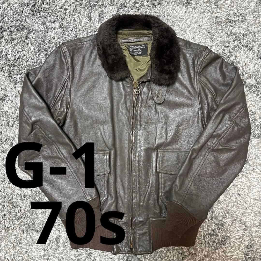 【71年製】状態良好 G-1 フライトジャケット U.S.NAVY 40 実物
