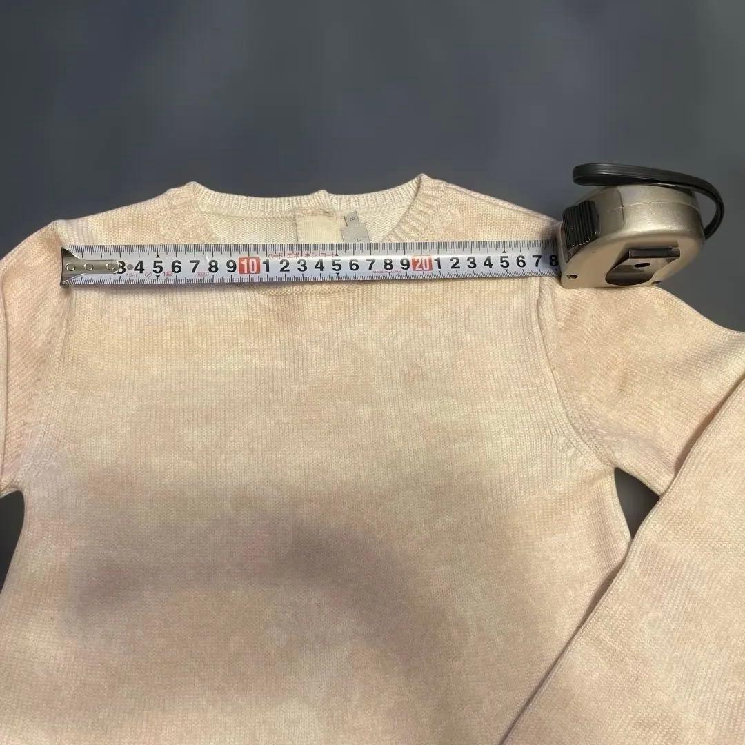 【DIOR】【kids】淡ピンク トワルドゥジュイ ニット ワンピース ドレス