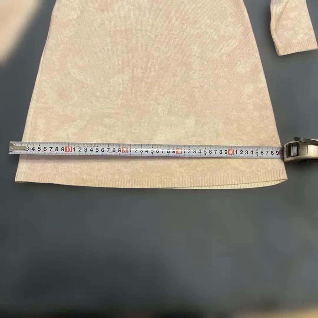 【DIOR】【kids】淡ピンク トワルドゥジュイ ニット ワンピース ドレス