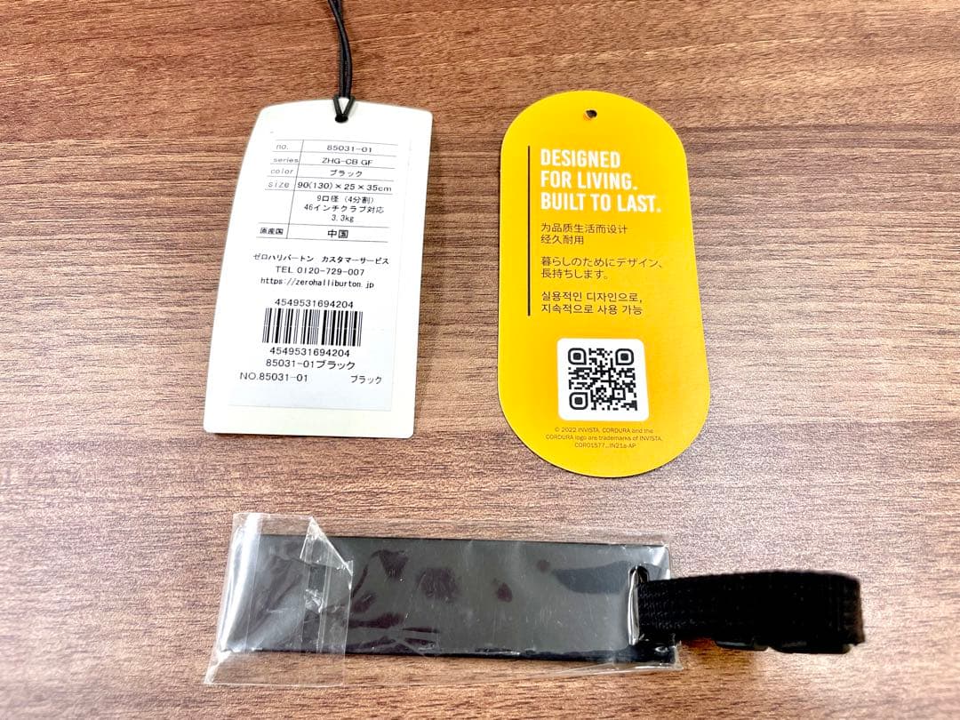 【コース未使用】ゼロハリバートン スタンド キャディバッグ ブラック