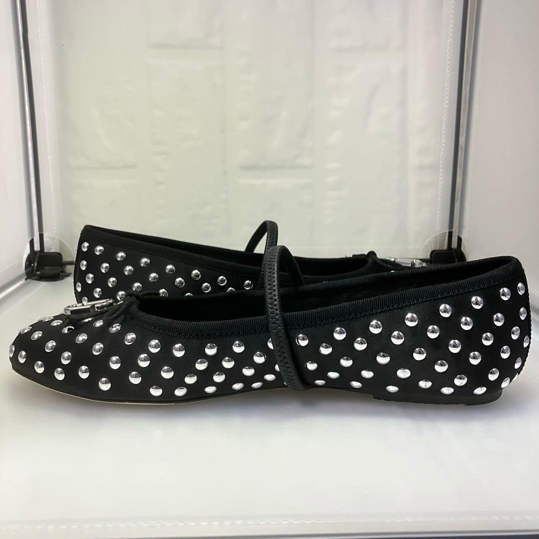 ★極美品★MARCJACOBSサブリナ スタッズ バレエ フラットシューズ 24