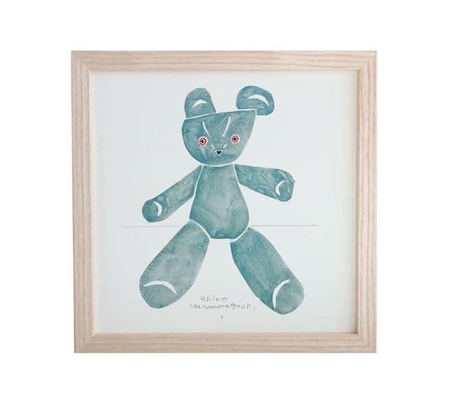 無印良品　 ［ＩＤＥＥ］アートポスター　山口一郎　 ｋｕｍａ－ｇｒｅｅｎ