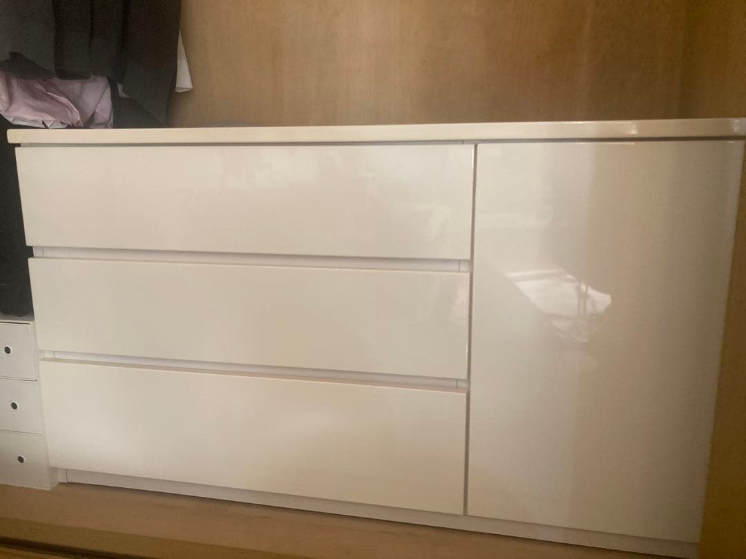 ニトリ タンス　ホワイト　(都内直接引き取りの場合は送料分値下げ可能)