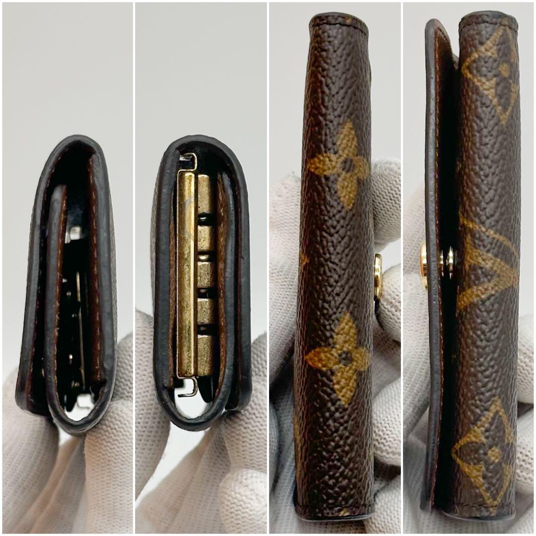 ルイヴィトン ミュルティクレ 4 モノグラム キーケース ブラウン コンパクト