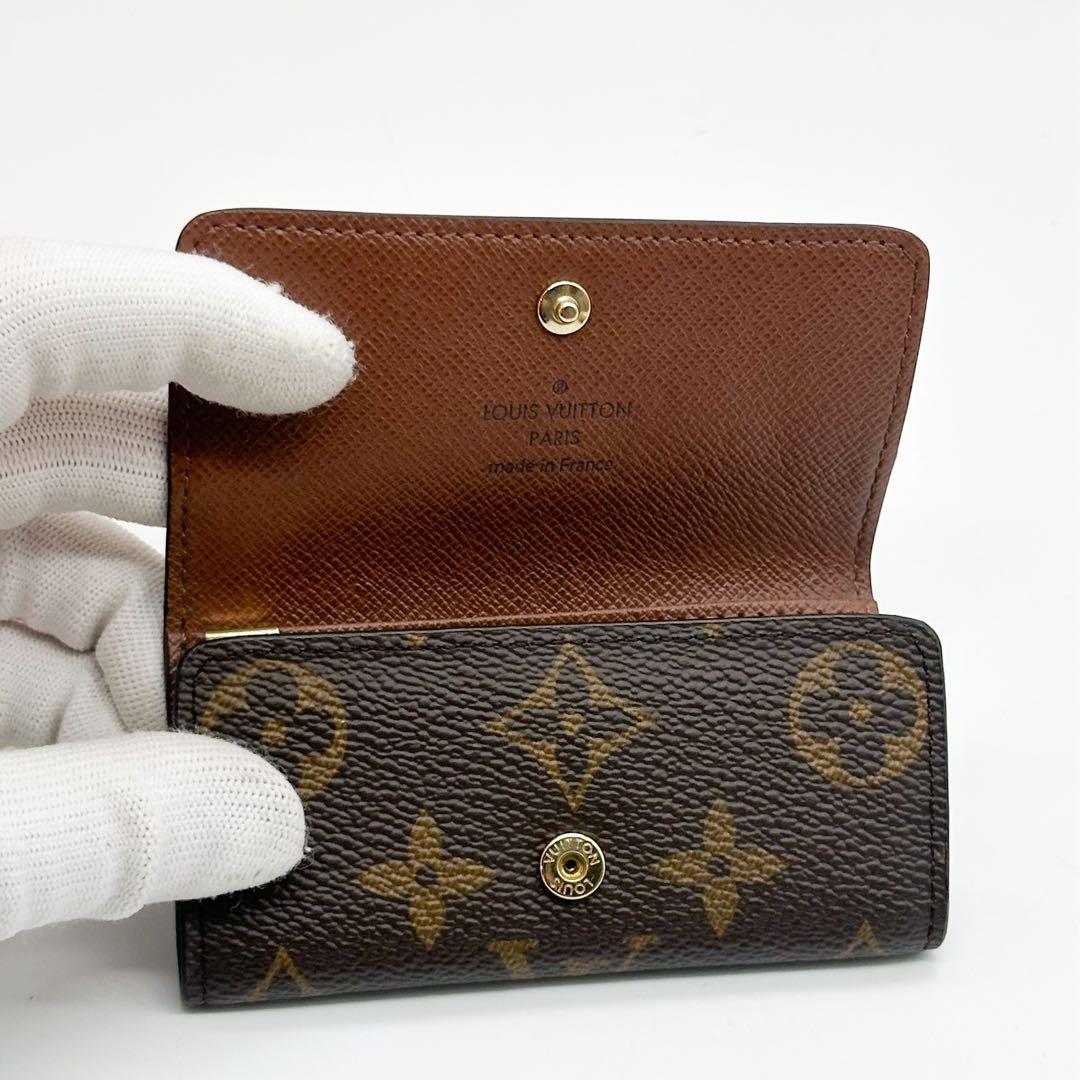 ルイヴィトン ミュルティクレ 4 モノグラム キーケース ブラウン コンパクト