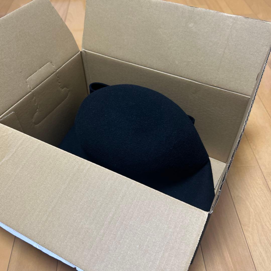 【新品タグ付き】　CA4LA カシラ　ブリュレ　ウールハット　ブラック　フェルト