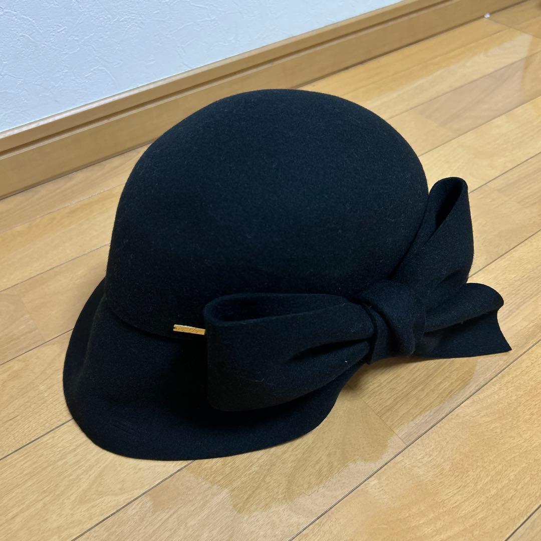 【新品タグ付き】　CA4LA カシラ　ブリュレ　ウールハット　ブラック　フェルト