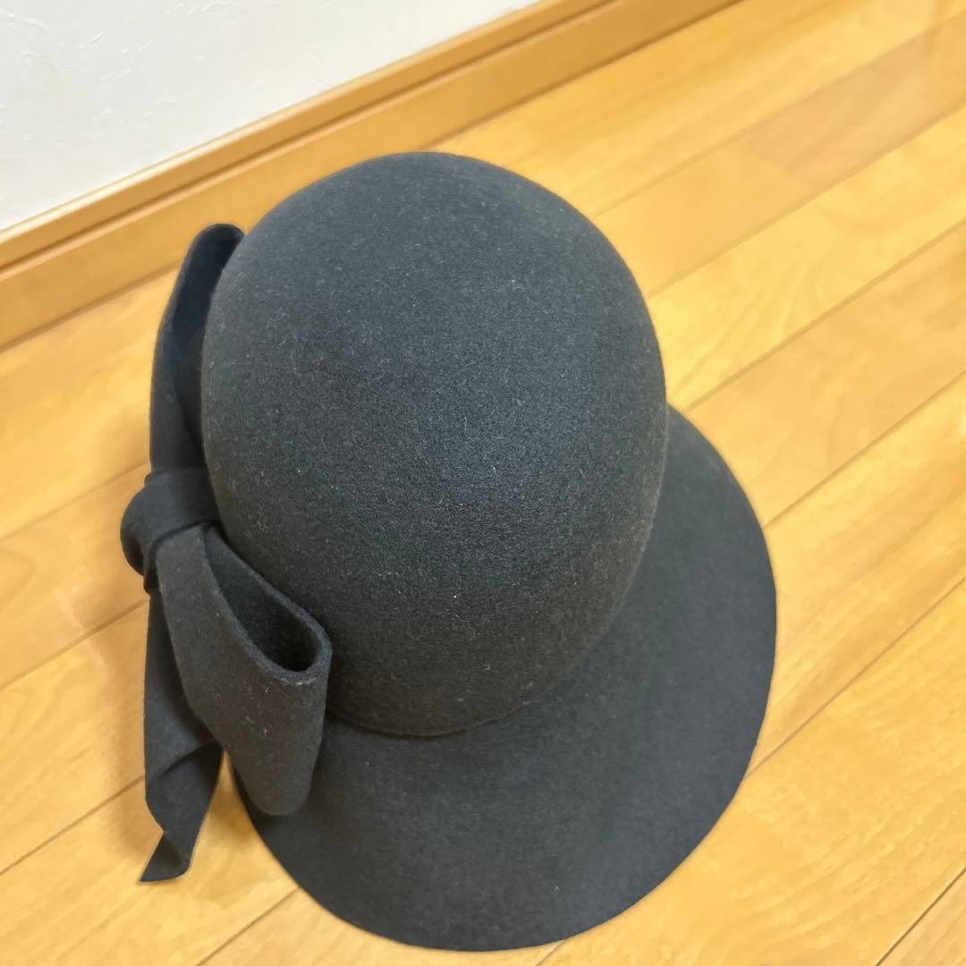 【新品タグ付き】　CA4LA カシラ　ブリュレ　ウールハット　ブラック　フェルト