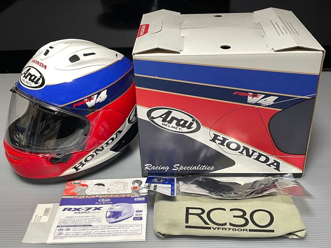 【美品 希少】 ARAI×HONDA RX-7X RC30 Mサイズ 30周年