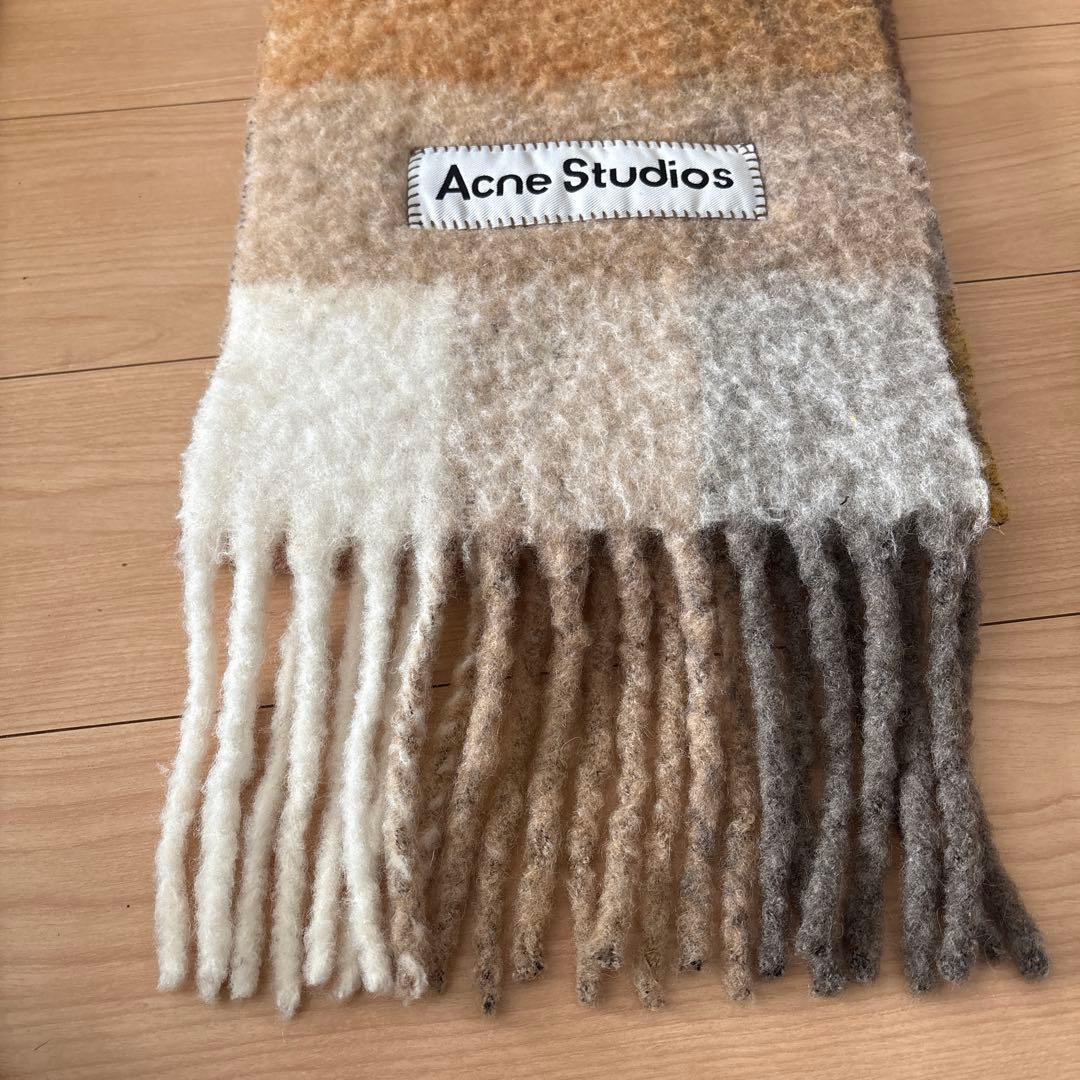 Acne Studios モヘアチェック　マフラー