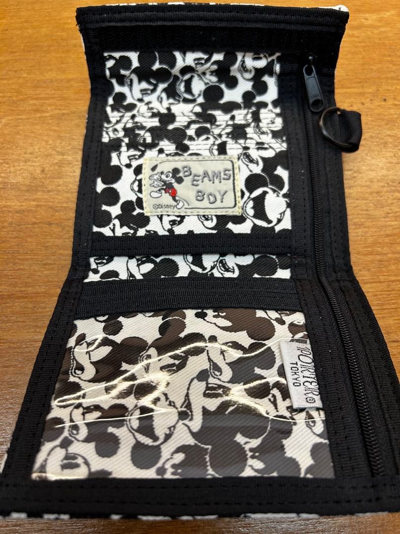 【未使用】PORTER ポーター ミッキーマウス 二つ折り財布