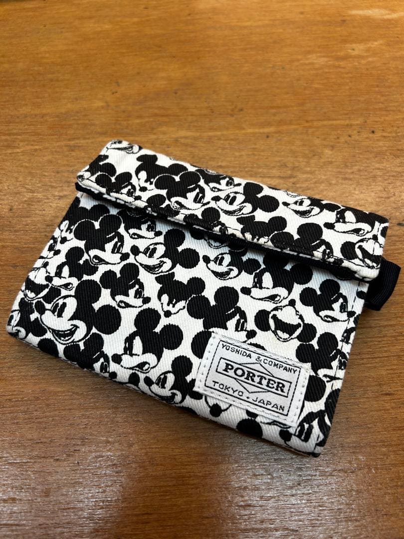 【未使用】PORTER ポーター ミッキーマウス 二つ折り財布