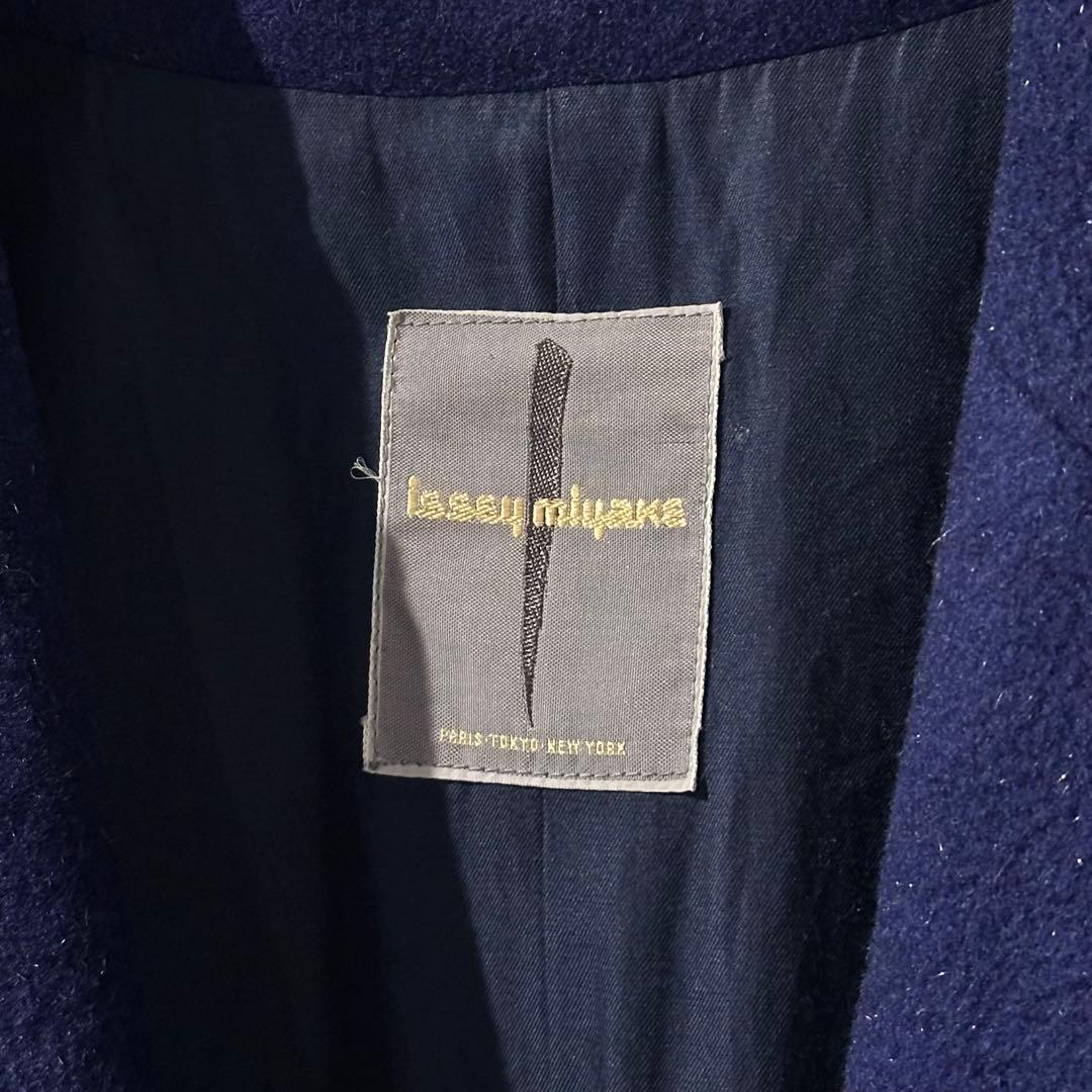 70's ISSEY MIYAKEイッセイミヤケ 筆タグ ウール ロングコート