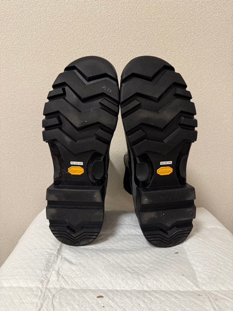 【HUNTER × Vibram】ショートレインブーツ ブラック（UK8）