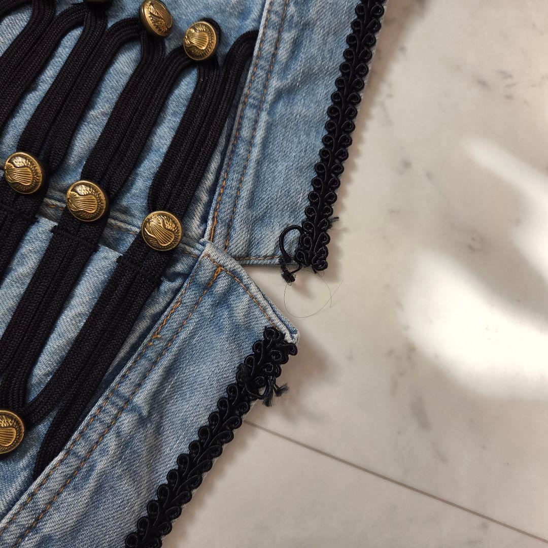 ダブスタ ナポレオンジャケット y2k 　デニム　限定品　平成　00s　希少