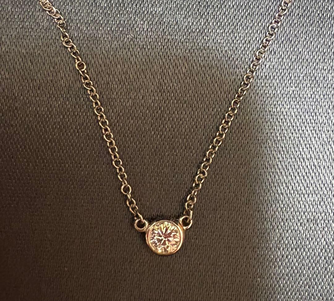 【美品】ティファニー　バイザヤード　ネックレス　プラチナ