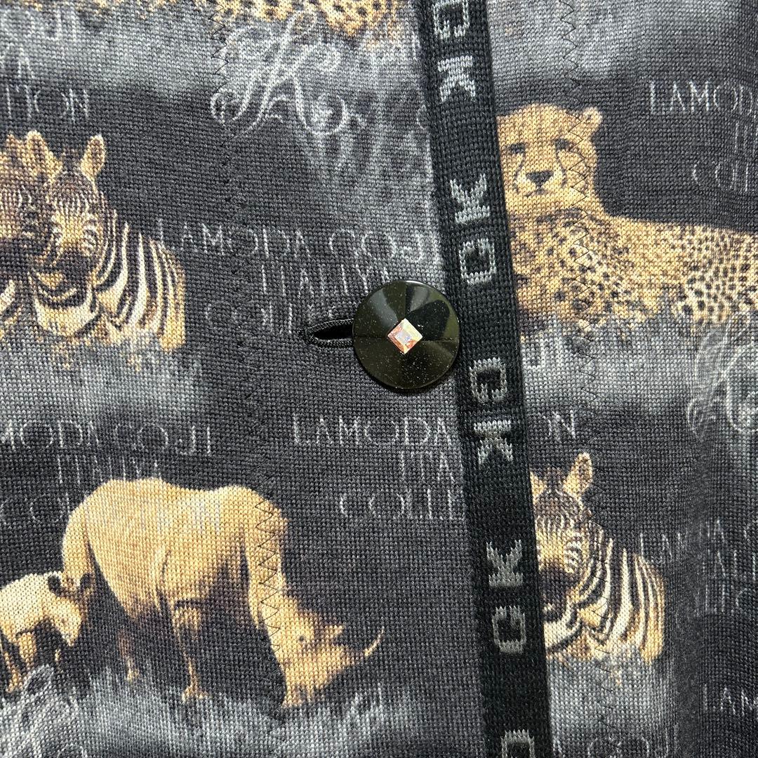 早い者勝ち❗️伊太利屋★新品❗️プリントニットコート