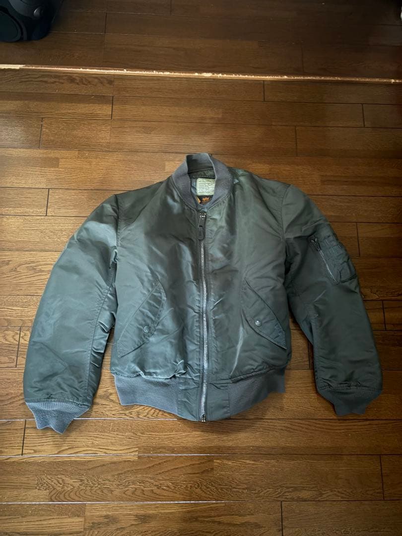 80s 90s アルファインダストリーズ USA製 MA-1 黒タグ L