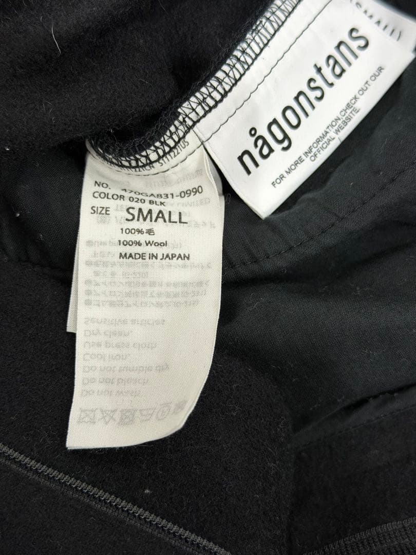 nagonstans ナゴンスタンス　パンツ　ウール　ブラック