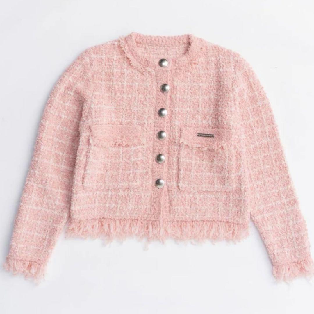 完売品 PRANK PROJECT Tweed Knit Cardigan