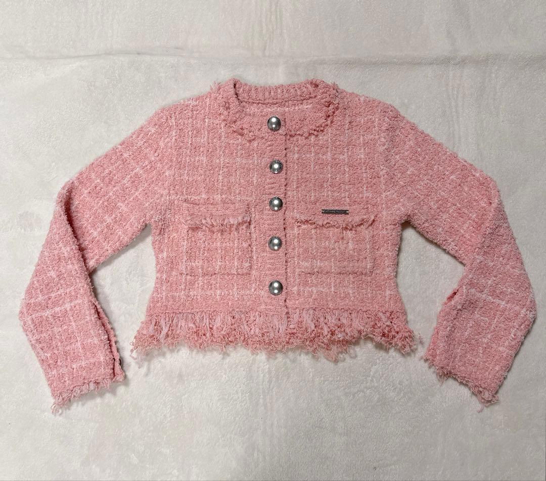 完売品 PRANK PROJECT Tweed Knit Cardigan