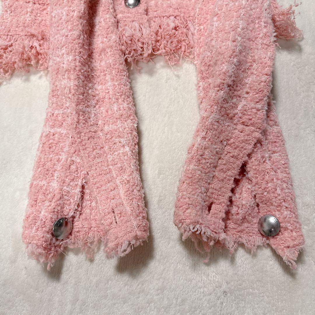 完売品 PRANK PROJECT Tweed Knit Cardigan