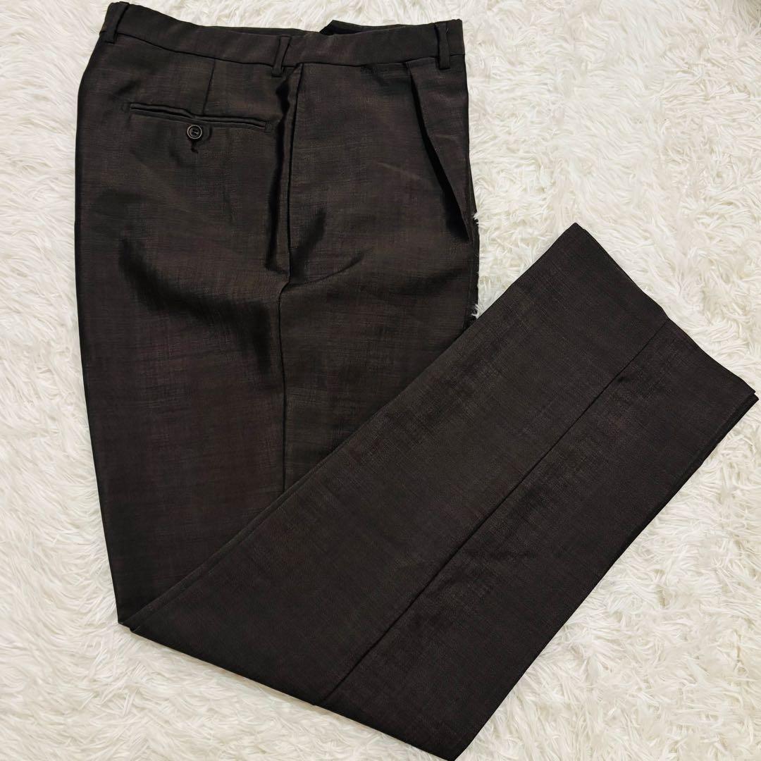 極美品✨ダンヒル　セットアップスーツ52J 2Bア大きいサイズブラウン