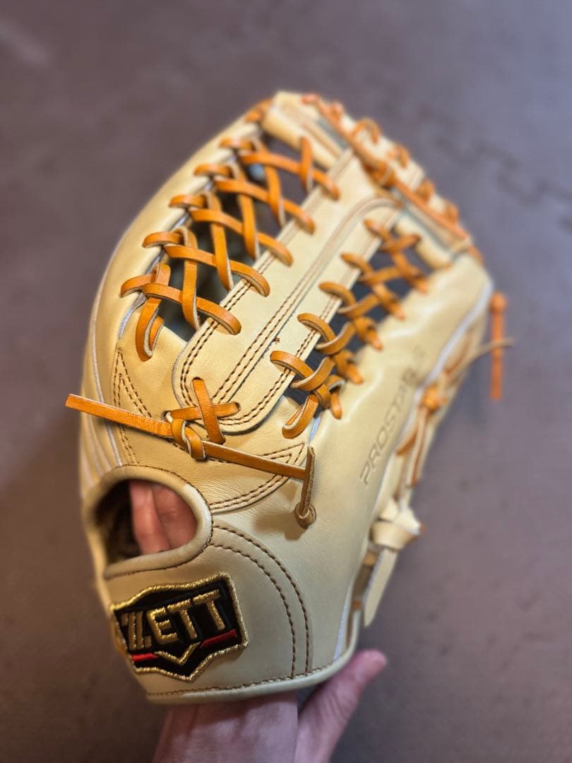 ZETT 硬式外野手　グローブ　右投用　サイズ9 キャメル　BPROG711G