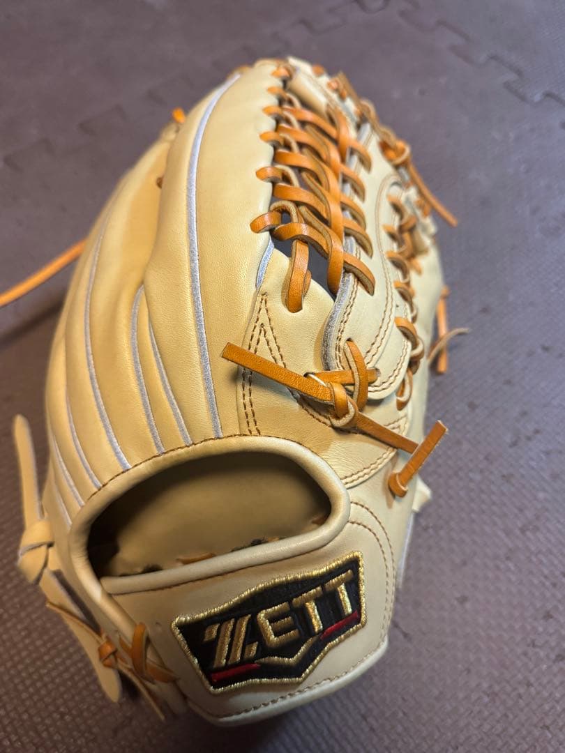 ZETT 硬式外野手　グローブ　右投用　サイズ9 キャメル　BPROG711G