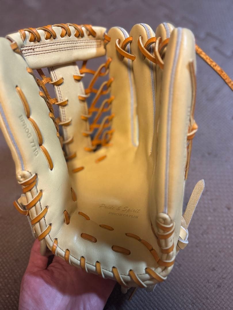 ZETT 硬式外野手　グローブ　右投用　サイズ9 キャメル　BPROG711G