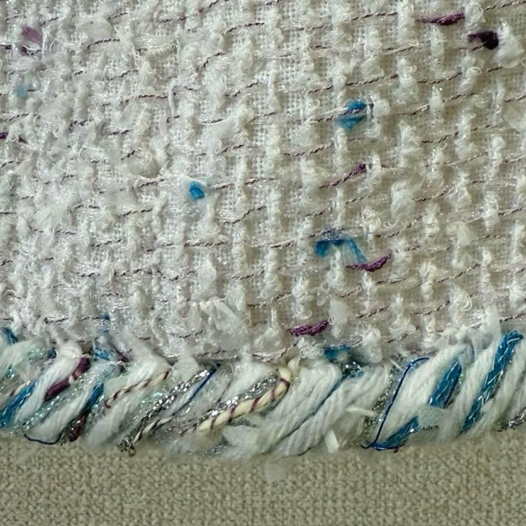 【M】 CHANEL ツイードタイトミニスカート サイズ38