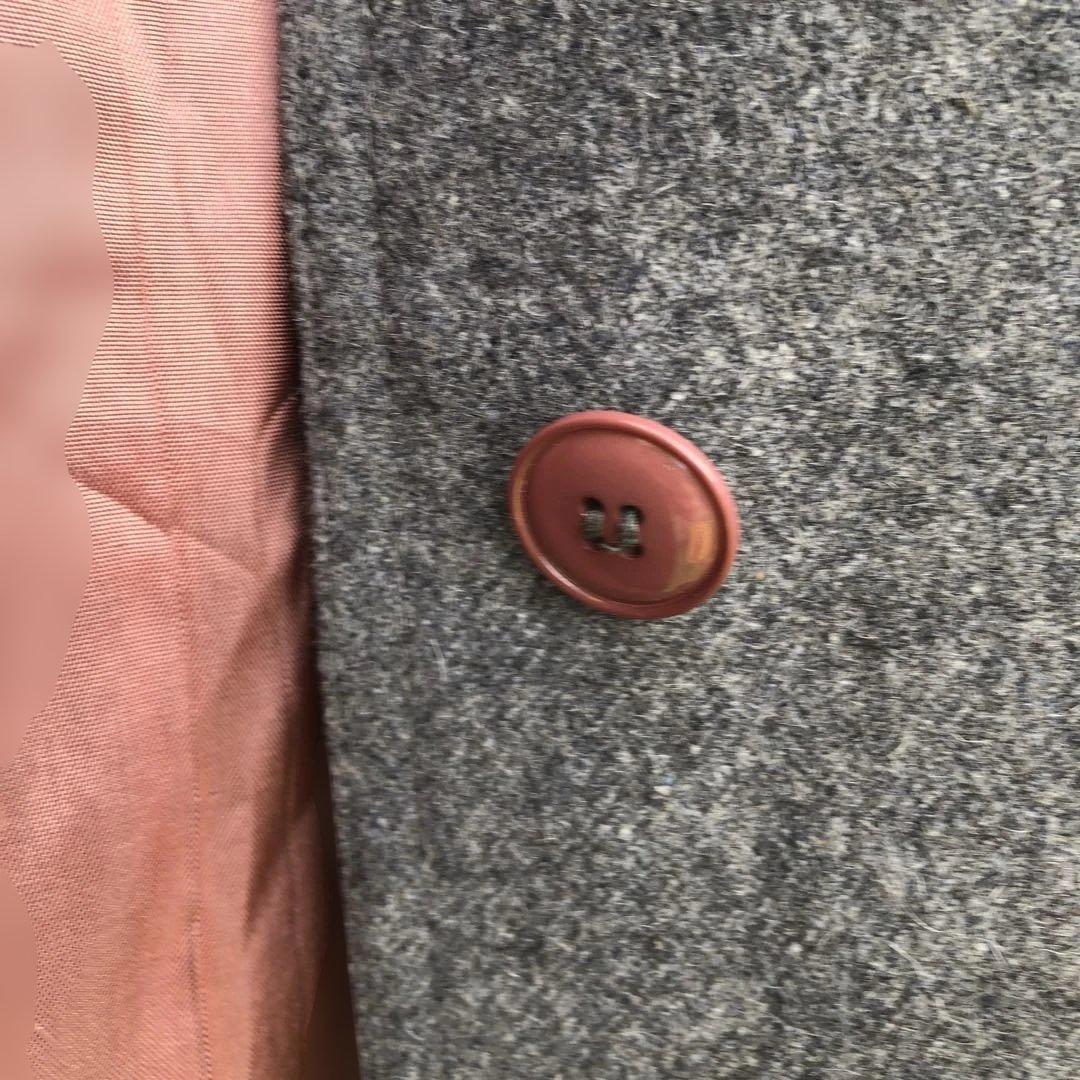 ヴィンテージ グレー ケープスタイル ロングコート