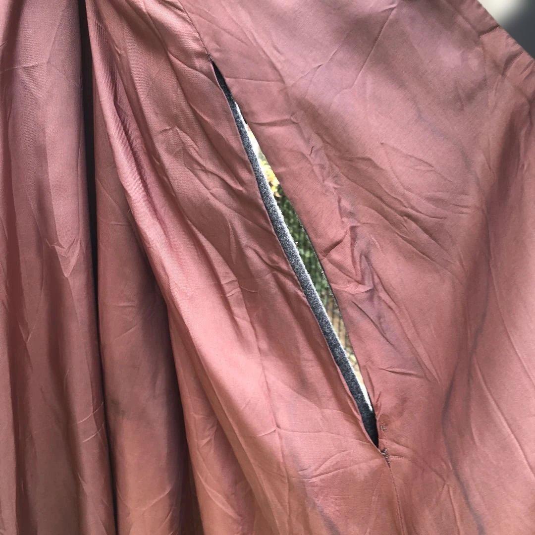 ヴィンテージ グレー ケープスタイル ロングコート