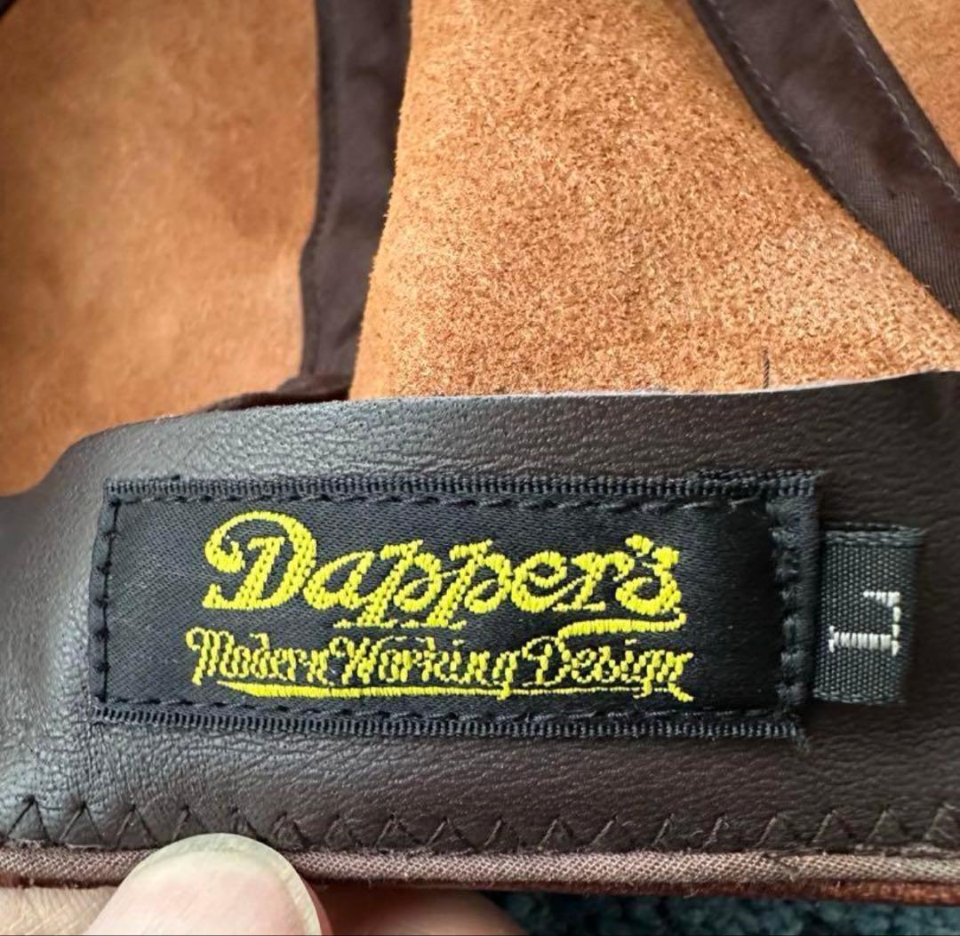 dapper's ホースハイド ブラウンレザー キャスケット Lサイズ