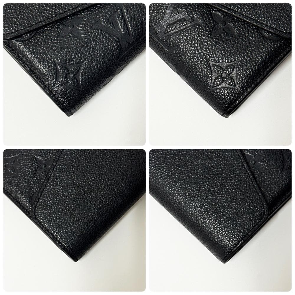極美品 ルイヴィトン アンプラント ポルトフォイユ サラ ノワール M61182