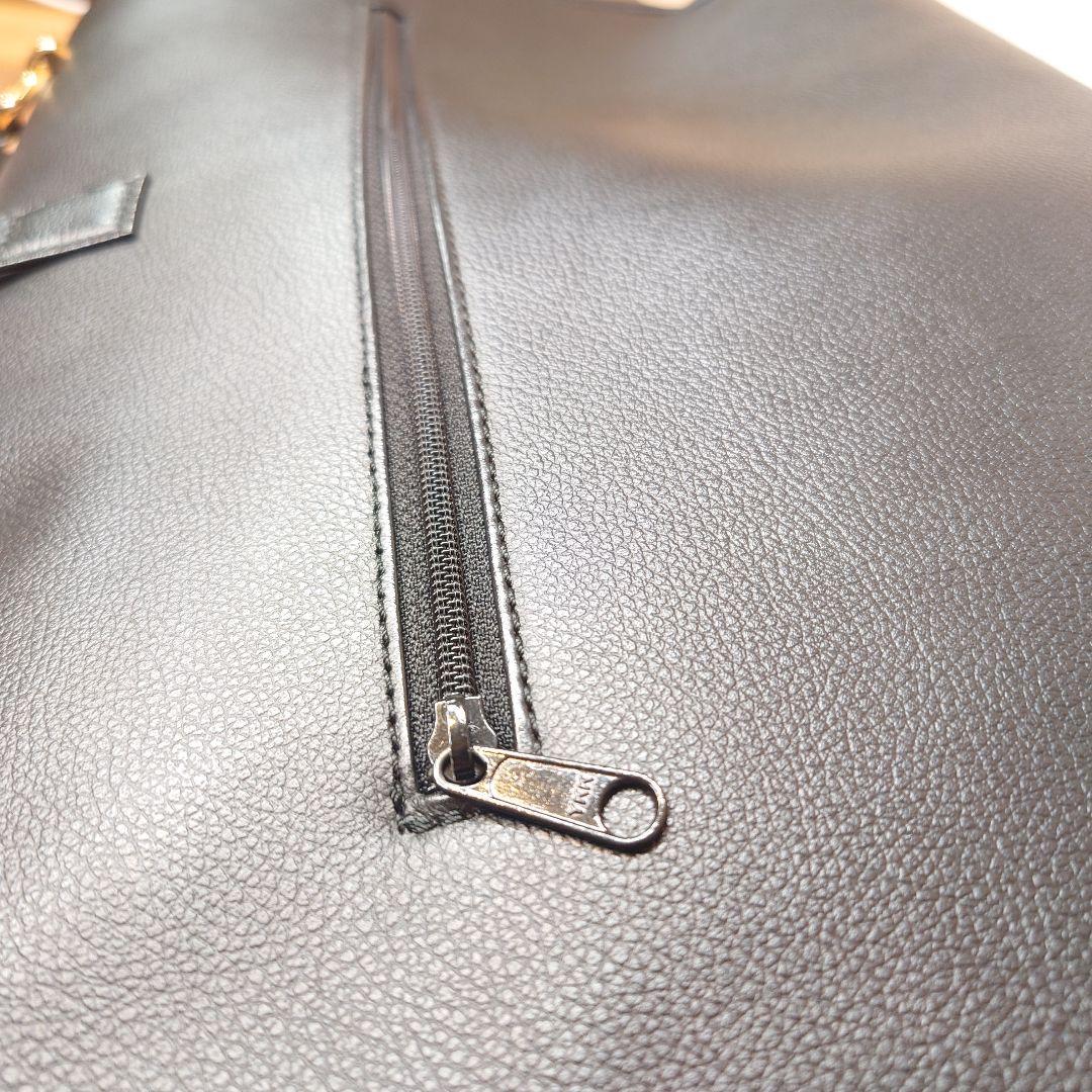 【濱野皮革工藝】グレース ディライトトート ブラック✕ゴールド　A4サイズ収納